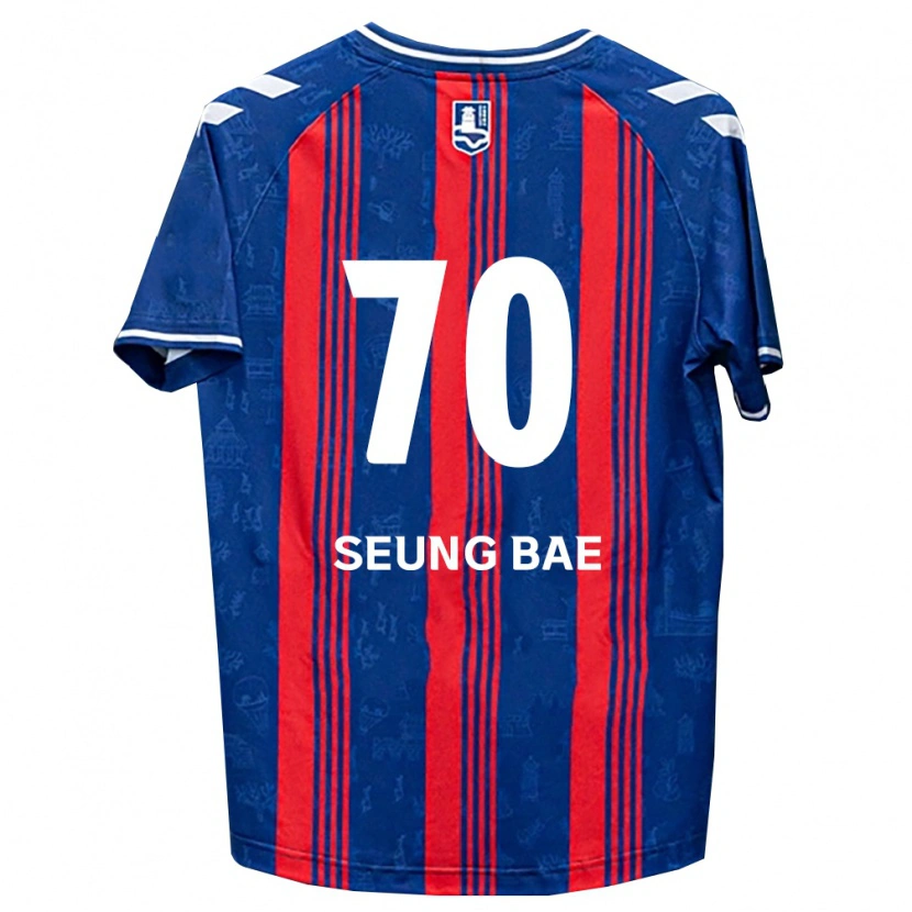 Danxen Niño Camiseta Seung-Bae Jung #70 Azul Rojo Blanco 1ª Equipación 2026/27 La Camisa