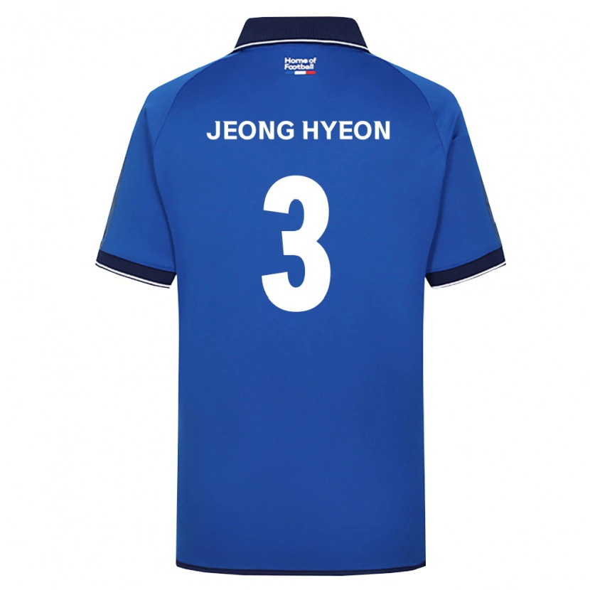 Danxen Niño Camiseta Jeong-Hyeon Kim #3 Azul Real Blanco Rojo 1ª Equipación 2026/27 La Camisa