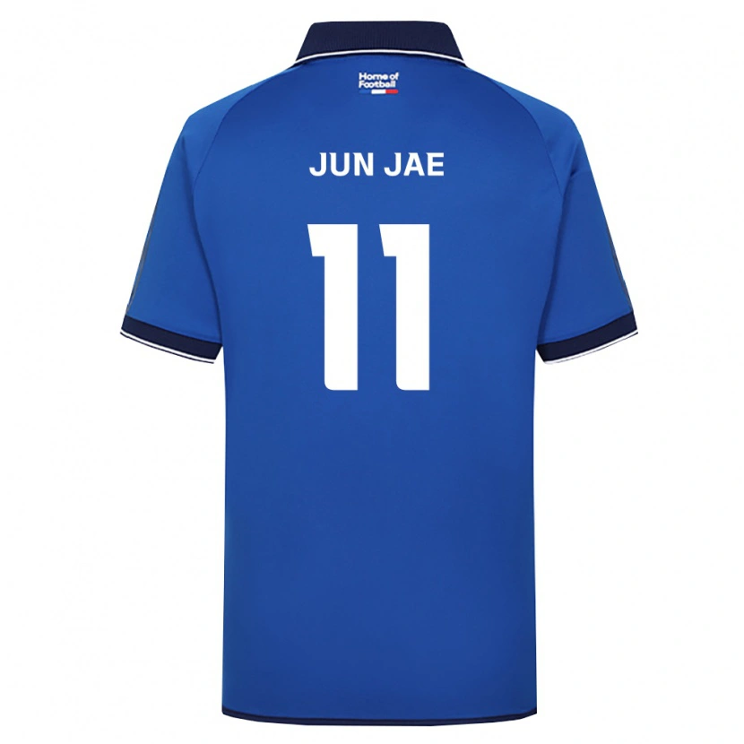 Danxen Niño Camiseta Jun-Jae Lee #11 Azul Real Blanco Rojo 1ª Equipación 2026/27 La Camisa