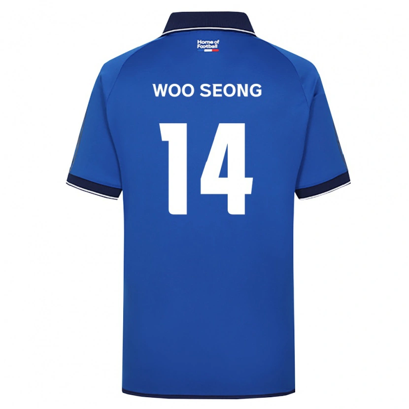 Danxen Niño Camiseta Woo-Seong Seo #14 Azul Real Blanco Rojo 1ª Equipación 2026/27 La Camisa