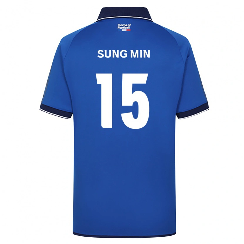Danxen Niño Camiseta Sung-Min Jung #15 Azul Real Blanco Rojo 1ª Equipación 2026/27 La Camisa