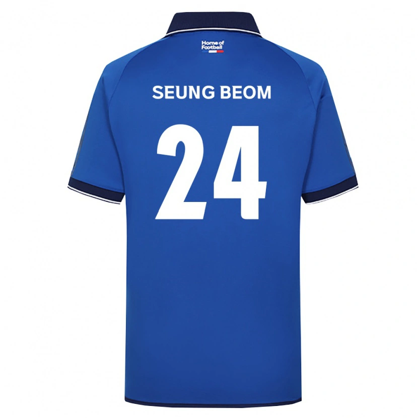 Danxen Niño Camiseta Seung-Beom Ko #24 Azul Real Blanco Rojo 1ª Equipación 2026/27 La Camisa