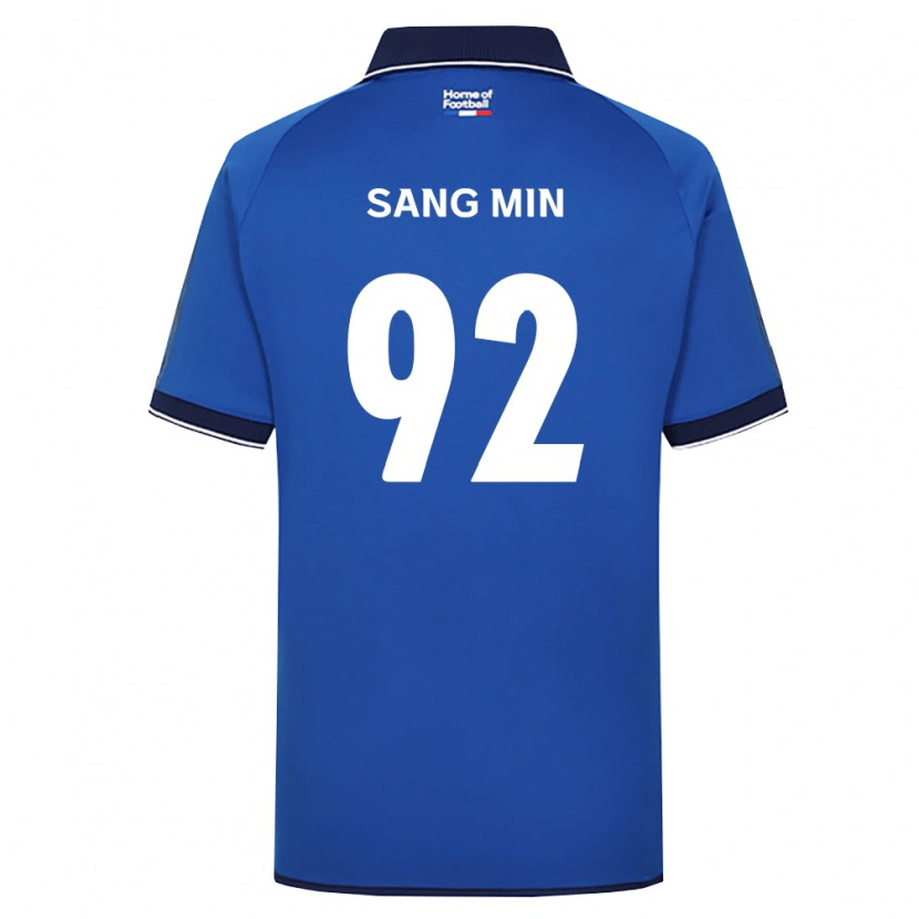 Danxen Niño Camiseta Sang-Min Lee #92 Azul Real Blanco Rojo 1ª Equipación 2026/27 La Camisa