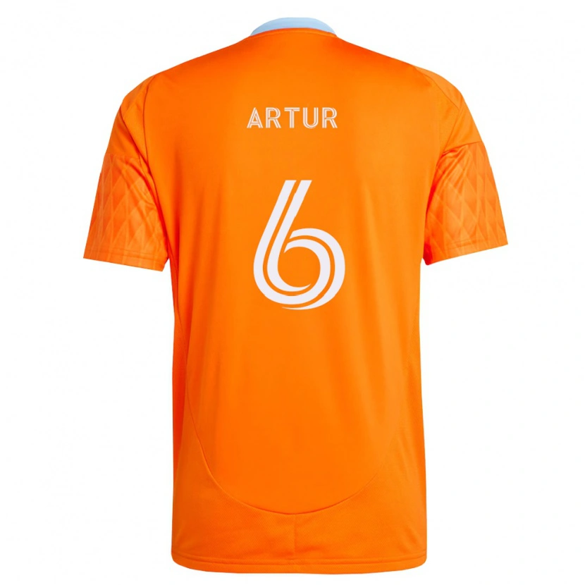 Danxen Niño Camiseta José Artur De Lima Júnior #6 Naranja Blanco 1ª Equipación 2026/27 La Camisa