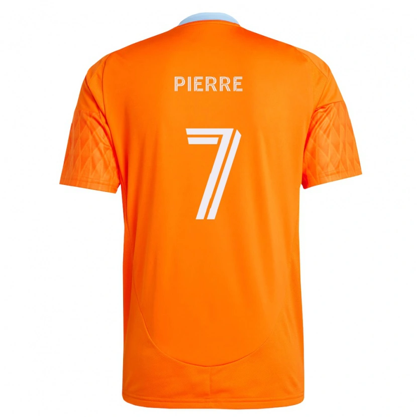Danxen Niño Camiseta Kenzynton Pierre #7 Naranja Blanco 1ª Equipación 2026/27 La Camisa