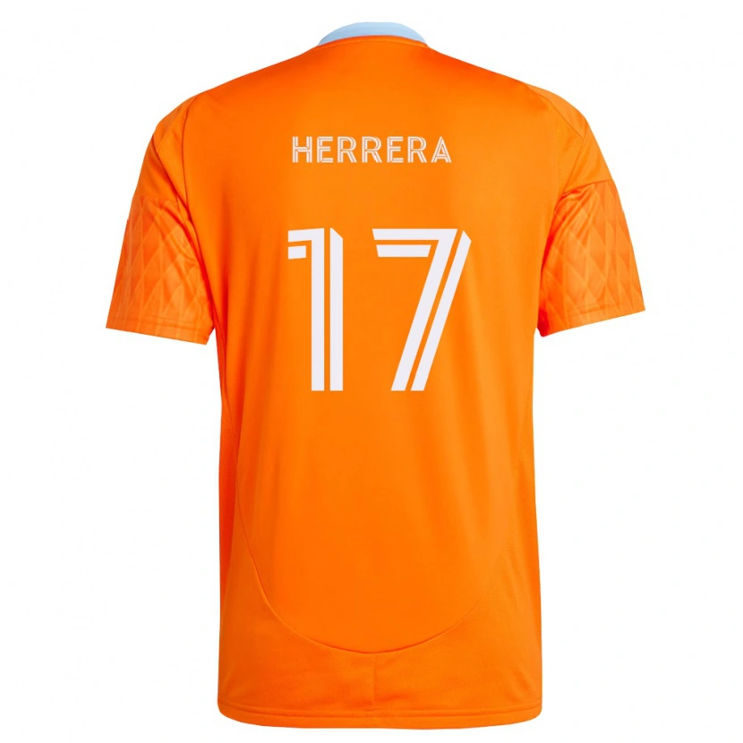Danxen Niño Camiseta D'alessandro Herrera #17 Naranja Blanco 1ª Equipación 2026/27 La Camisa