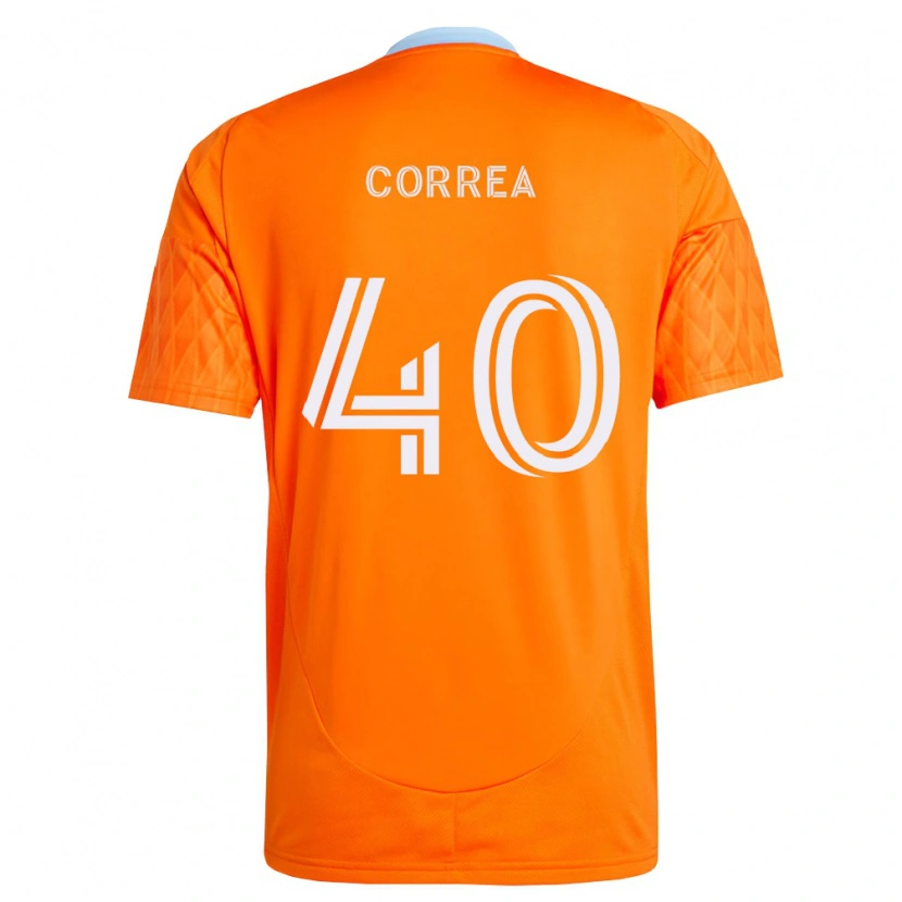 Danxen Niño Camiseta Enrique Correa #40 Naranja Blanco 1ª Equipación 2026/27 La Camisa