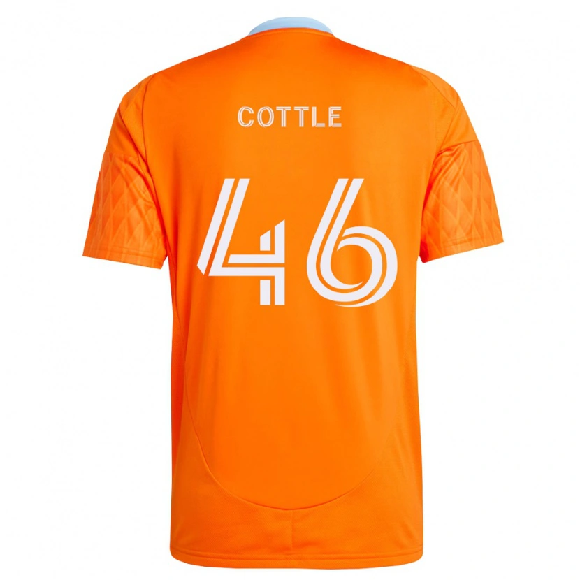 Danxen Niño Camiseta Tristan Cottle #46 Naranja Blanco 1ª Equipación 2026/27 La Camisa