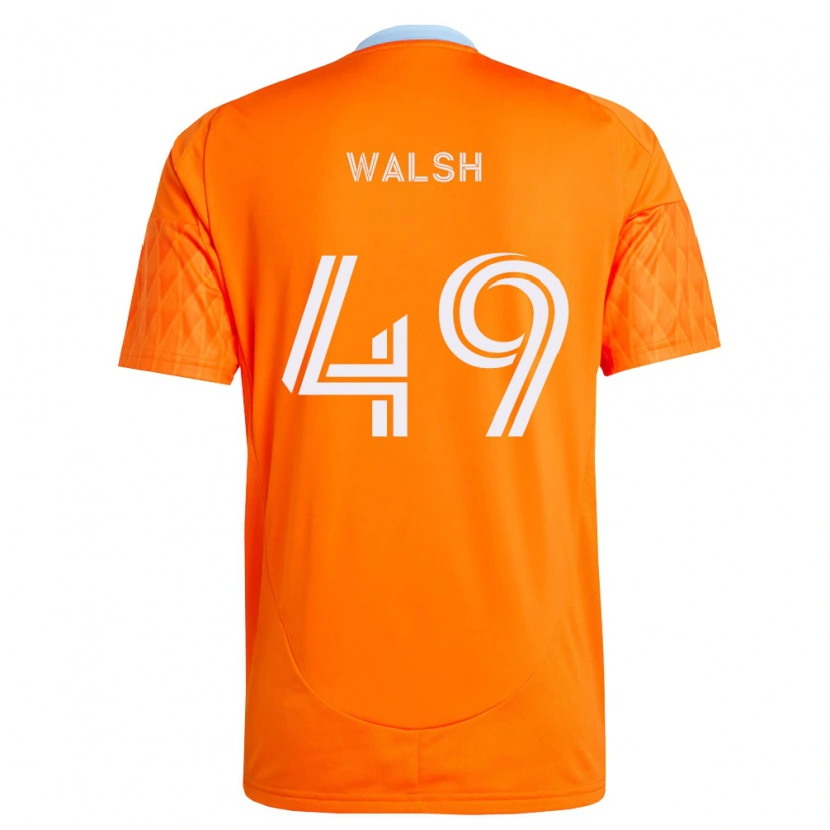 Danxen Niño Camiseta Kian Walsh #49 Naranja Blanco 1ª Equipación 2026/27 La Camisa