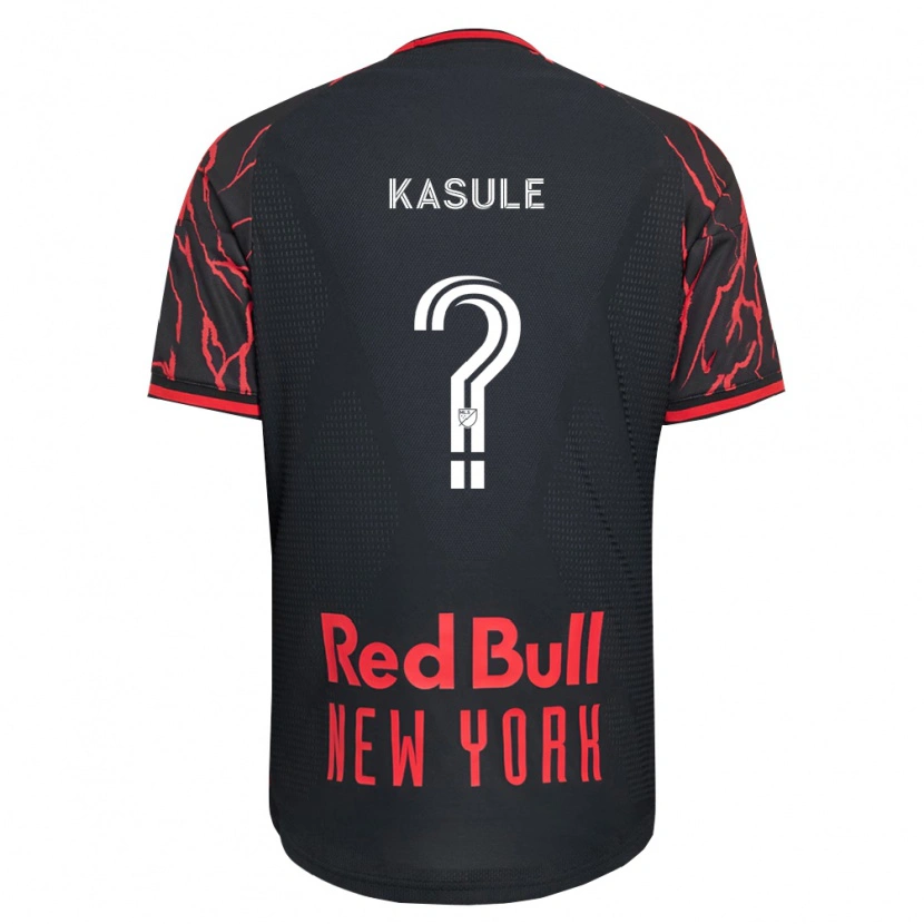 Danxen Niño Camiseta Ibrahim Kasule #0 Rojo Negro Blanco 1ª Equipación 2026/27 La Camisa