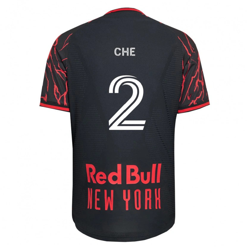 Danxen Niño Camiseta Justin Che #2 Rojo Negro Blanco 1ª Equipación 2026/27 La Camisa