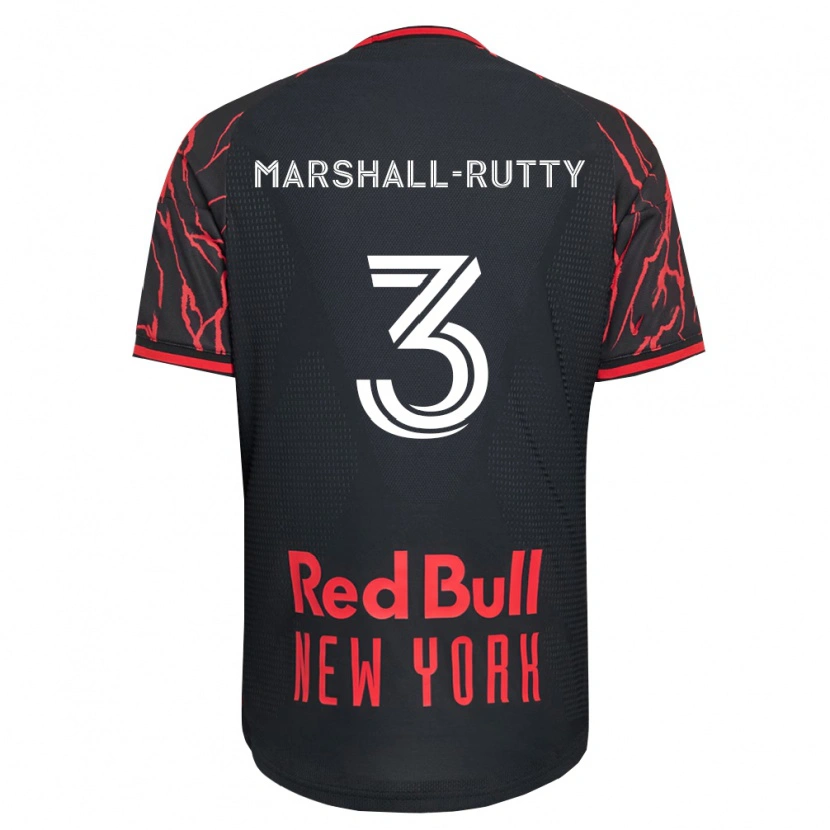 Danxen Niño Camiseta Jahkeele Marshall-Rutty #3 Rojo Negro Blanco 1ª Equipación 2026/27 La Camisa