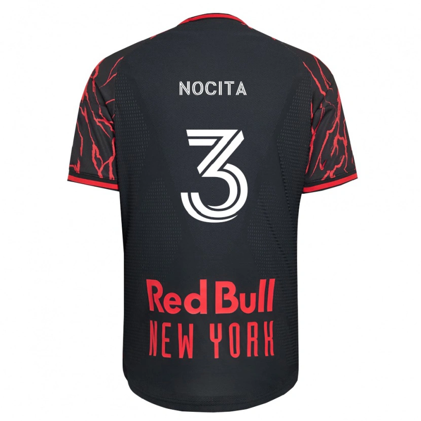Danxen Niño Camiseta Matthew Nocita #3 Rojo Negro Blanco 1ª Equipación 2026/27 La Camisa
