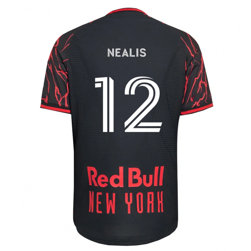 Danxen Niño Camiseta Dylan Nealis #12 Rojo Negro Blanco 1ª Equipación 2026/27 La Camisa