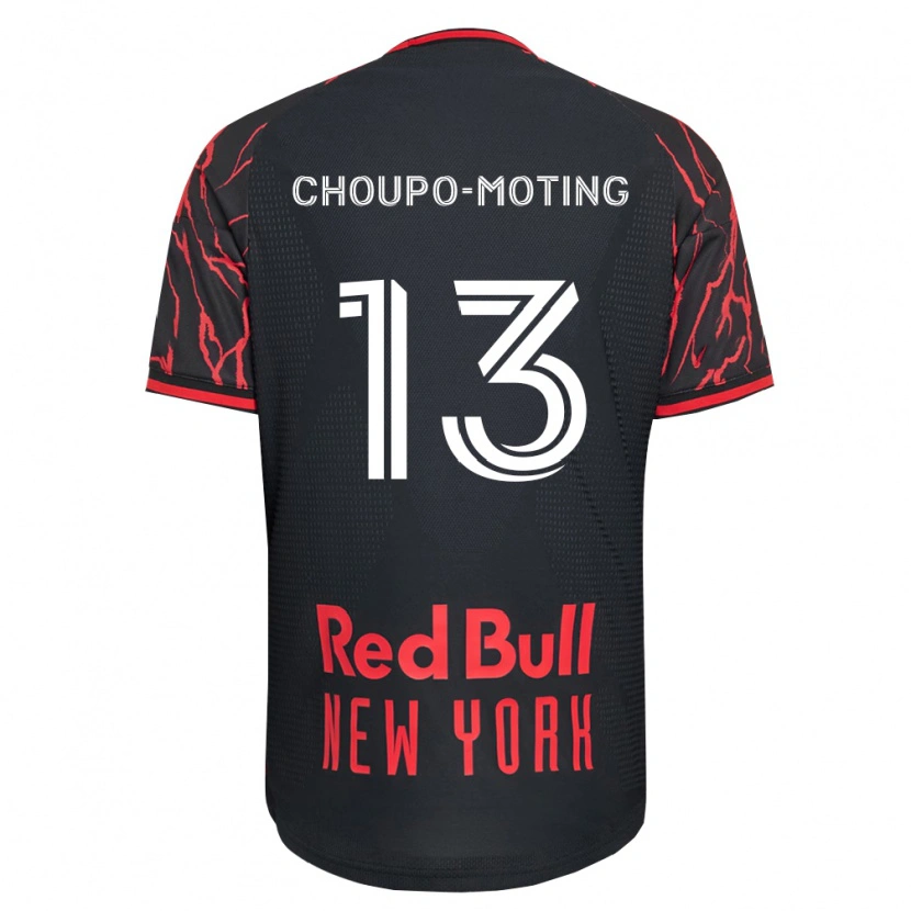 Danxen Niño Camiseta Eric-Maxim Choupo-Moting #13 Rojo Negro Blanco 1ª Equipación 2026/27 La Camisa