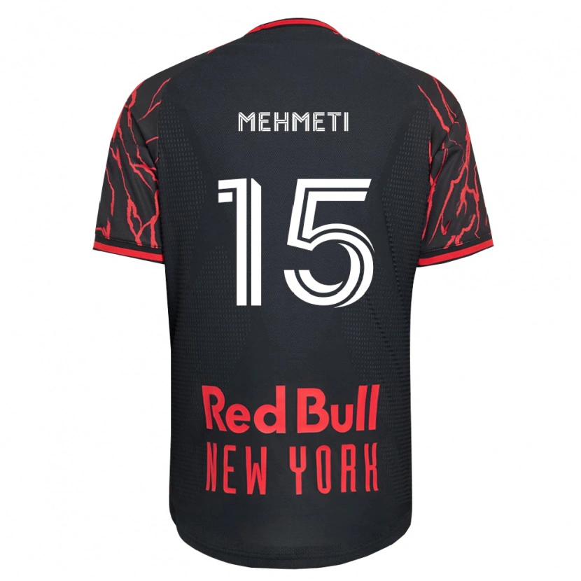 Danxen Niño Camiseta Adri Mehmeti #15 Rojo Negro Blanco 1ª Equipación 2026/27 La Camisa