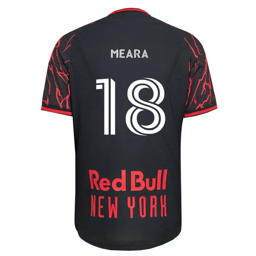 Danxen Niño Camiseta Ryan Meara #18 Rojo Negro Blanco 1ª Equipación 2026/27 La Camisa