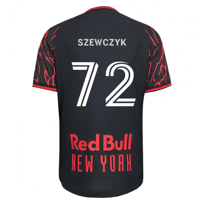 Danxen Niño Camiseta Tobias Szewczyk #72 Rojo Negro Blanco 1ª Equipación 2026/27 La Camisa