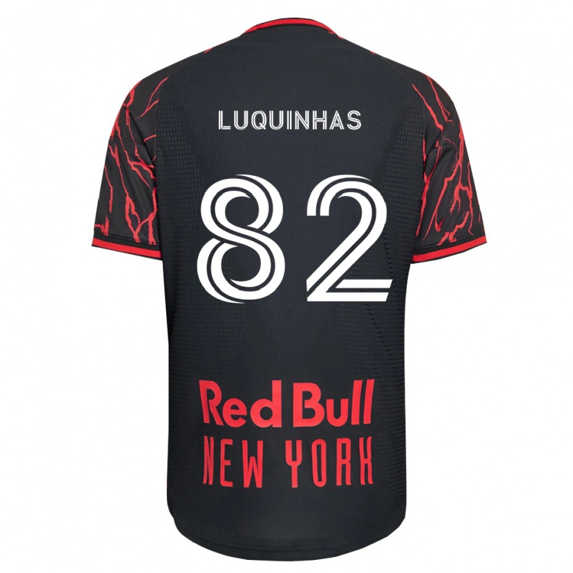Danxen Niño Camiseta Luquinhas #82 Rojo Negro Blanco 1ª Equipación 2026/27 La Camisa