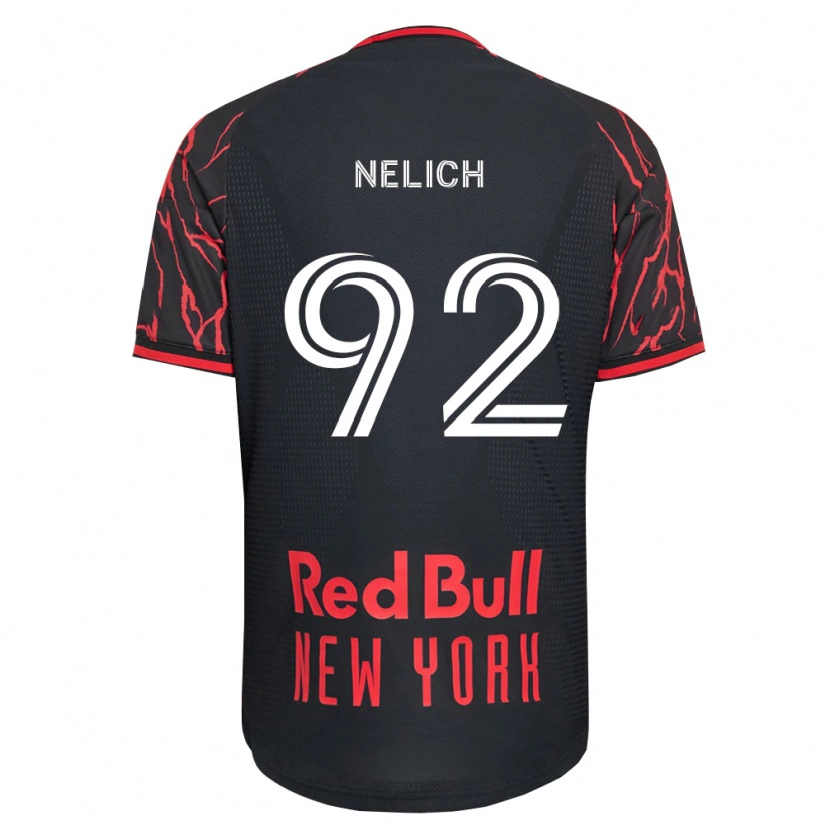 Danxen Niño Camiseta Dennis Nelich #92 Rojo Negro Blanco 1ª Equipación 2026/27 La Camisa
