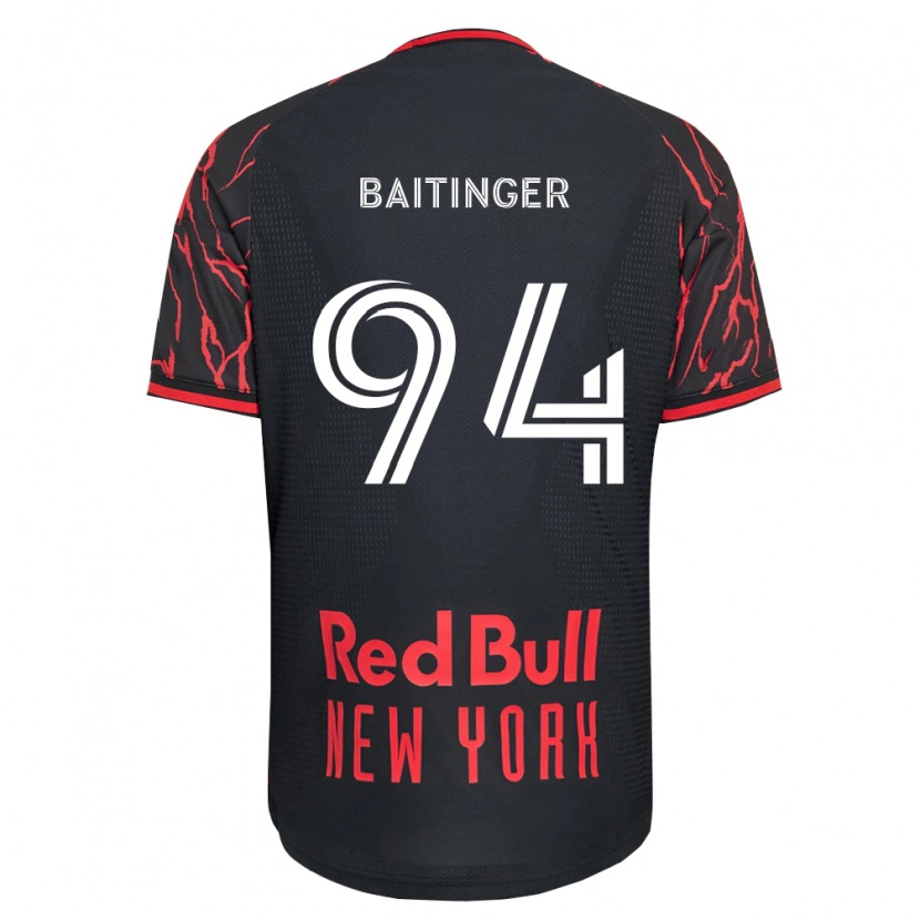 Danxen Niño Camiseta Sean Baitinger #94 Rojo Negro Blanco 1ª Equipación 2026/27 La Camisa