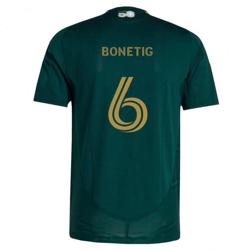 Danxen Niño Camiseta Alex Bonetig #6 Verde Oscuro Marrón 1ª Equipación 2026/27 La Camisa