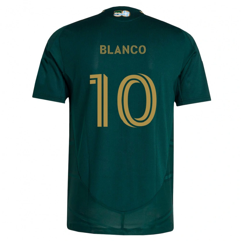 Danxen Niño Camiseta Sebastián Blanco #10 Verde Oscuro Marrón 1ª Equipación 2026/27 La Camisa