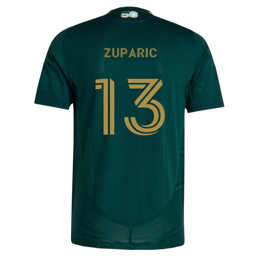 Danxen Niño Camiseta Dario Zuparic #13 Verde Oscuro Marrón 1ª Equipación 2026/27 La Camisa