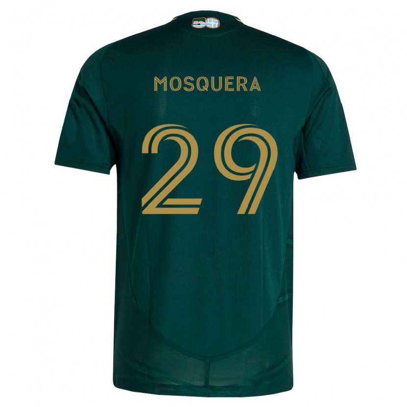 Danxen Niño Camiseta Juan Mosquera #29 Verde Oscuro Marrón 1ª Equipación 2026/27 La Camisa