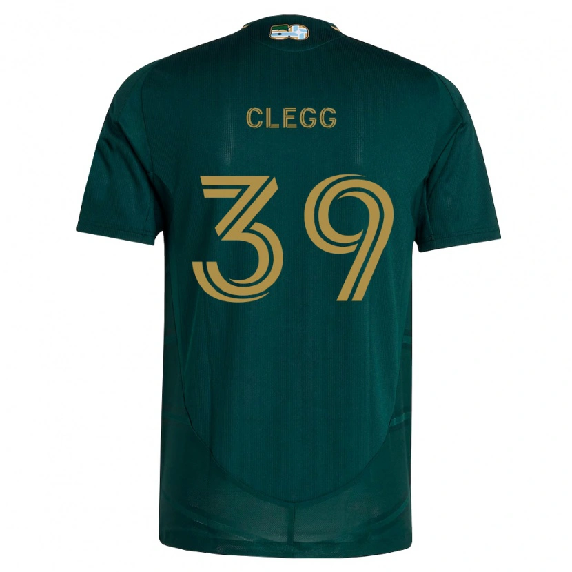 Danxen Niño Camiseta Tyler Clegg #39 Verde Oscuro Marrón 1ª Equipación 2026/27 La Camisa