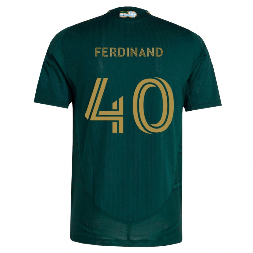Danxen Niño Camiseta Keesean Ferdinand #40 Verde Oscuro Marrón 1ª Equipación 2026/27 La Camisa