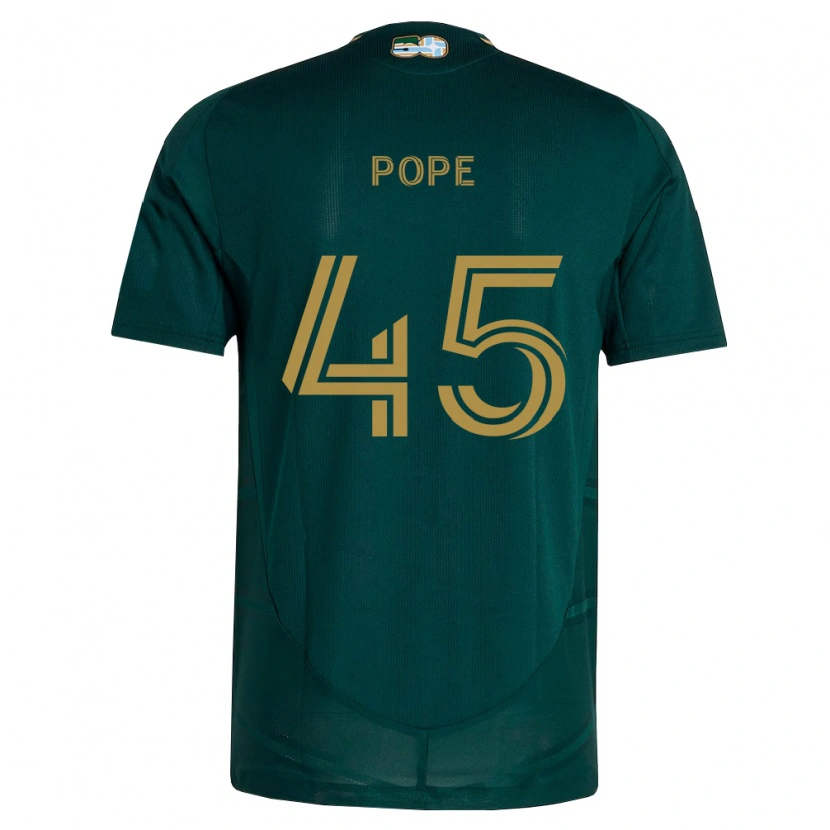 Danxen Niño Camiseta Blake Pope #45 Verde Oscuro Marrón 1ª Equipación 2026/27 La Camisa