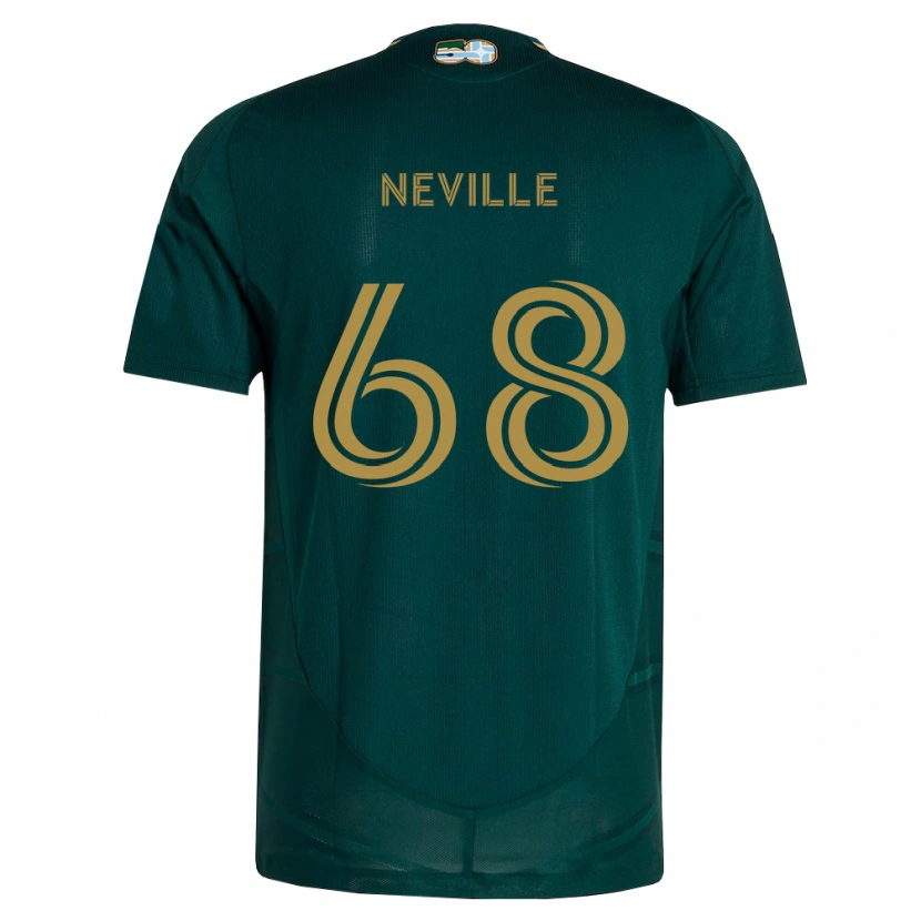 Danxen Niño Camiseta Harvey Neville #68 Verde Oscuro Marrón 1ª Equipación 2026/27 La Camisa