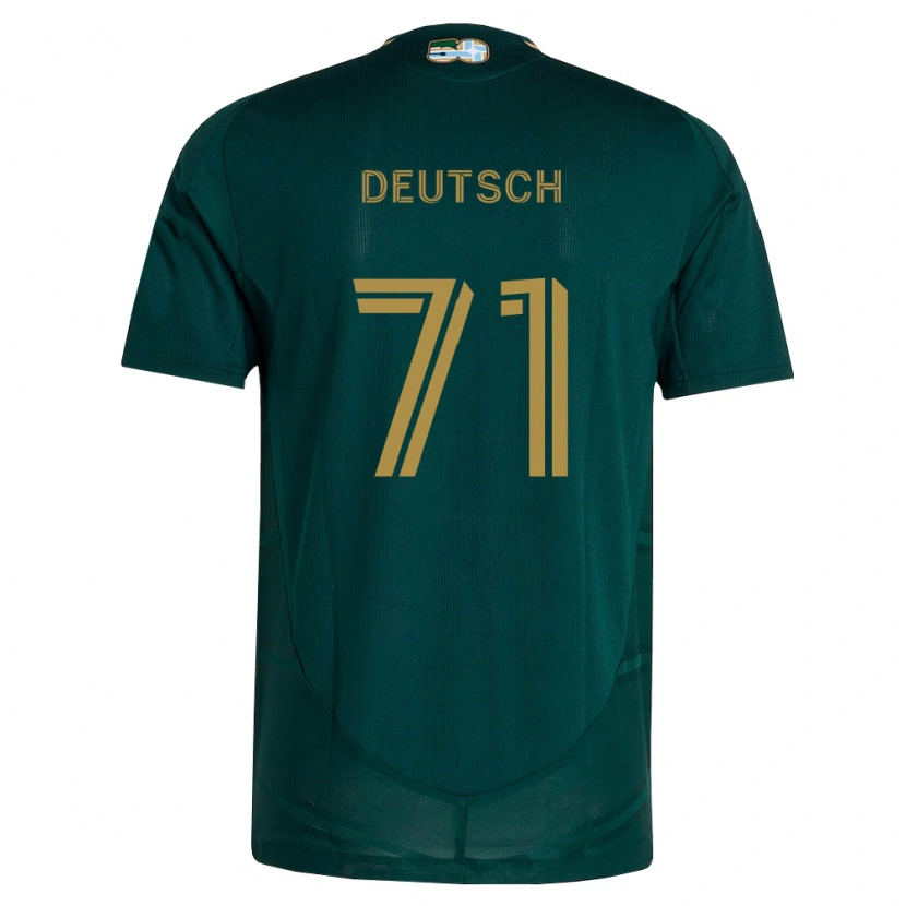 Danxen Niño Camiseta Maverick Deutsch #71 Verde Oscuro Marrón 1ª Equipación 2026/27 La Camisa