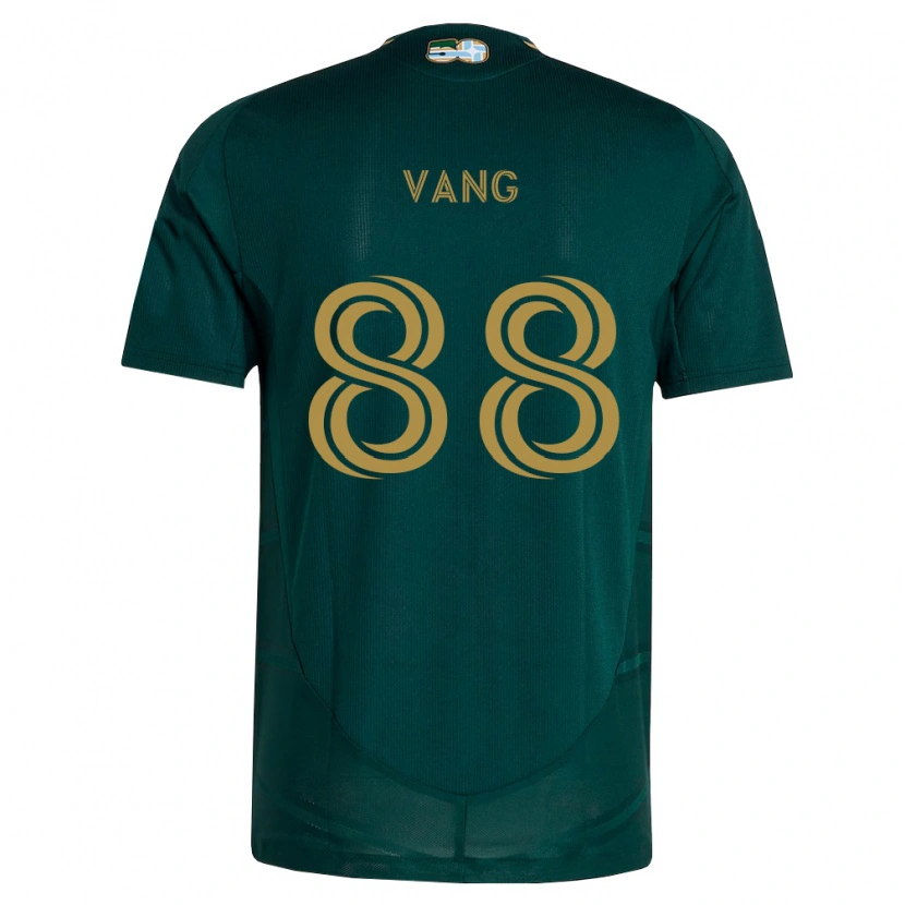 Danxen Niño Camiseta Michael Vang #88 Verde Oscuro Marrón 1ª Equipación 2026/27 La Camisa