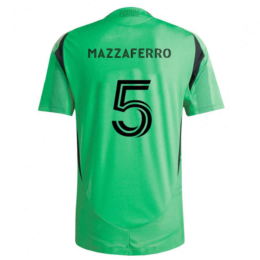 Danxen Niño Camiseta Salvatore Mazzaferro #5 Verde Esmeralda Negro 1ª Equipación 2026/27 La Camisa