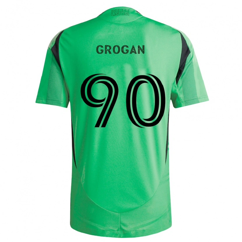 Danxen Niño Camiseta Peter Grogan #90 Verde Esmeralda Negro 1ª Equipación 2026/27 La Camisa