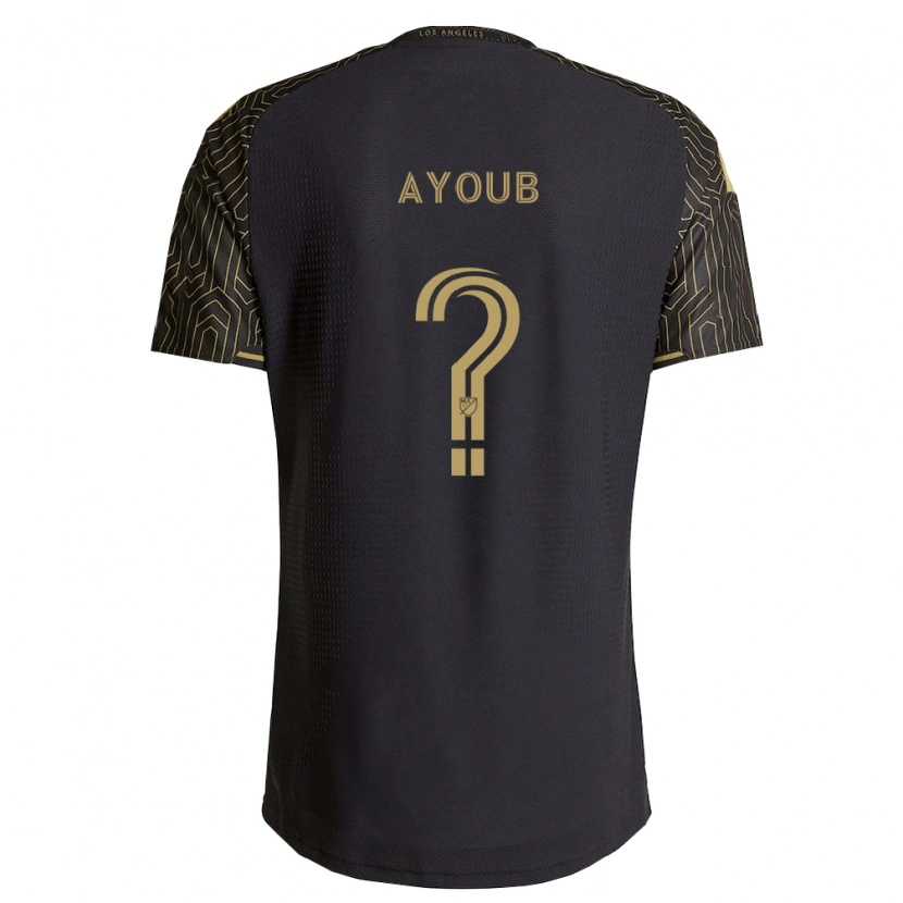 Danxen Niño Camiseta Ryan Ayoub #0 Marrón Negro 1ª Equipación 2026/27 La Camisa
