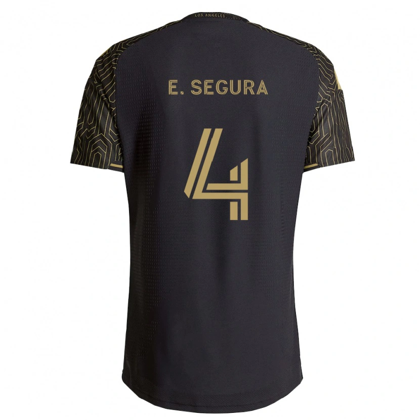 Danxen Niño Camiseta Eddie Segura #4 Marrón Negro 1ª Equipación 2026/27 La Camisa