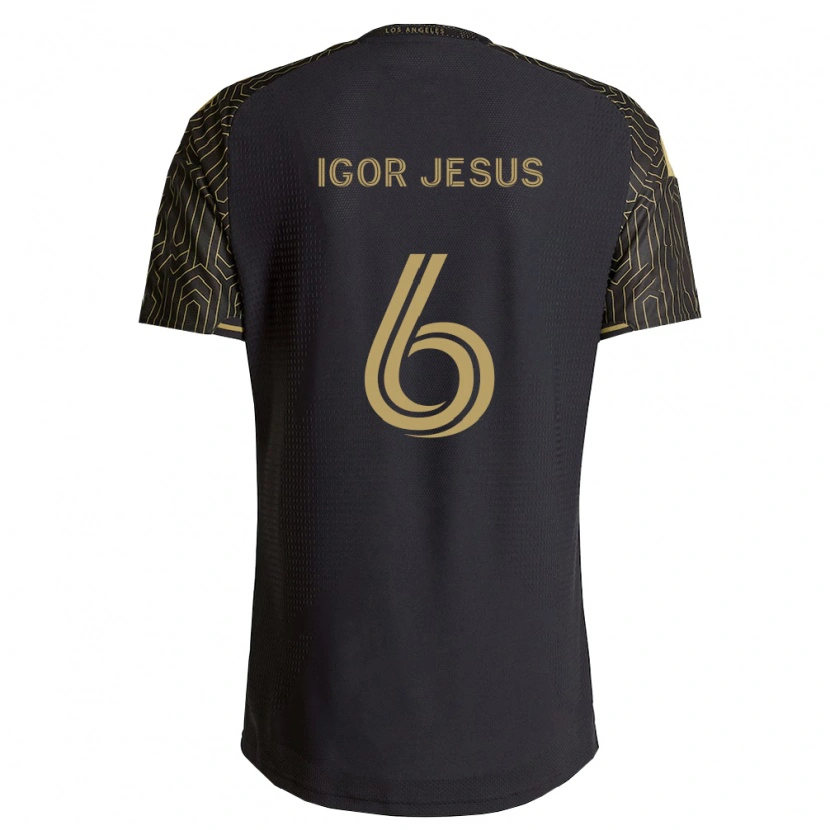 Danxen Niño Camiseta Igor Jesus #6 Marrón Negro 1ª Equipación 2026/27 La Camisa