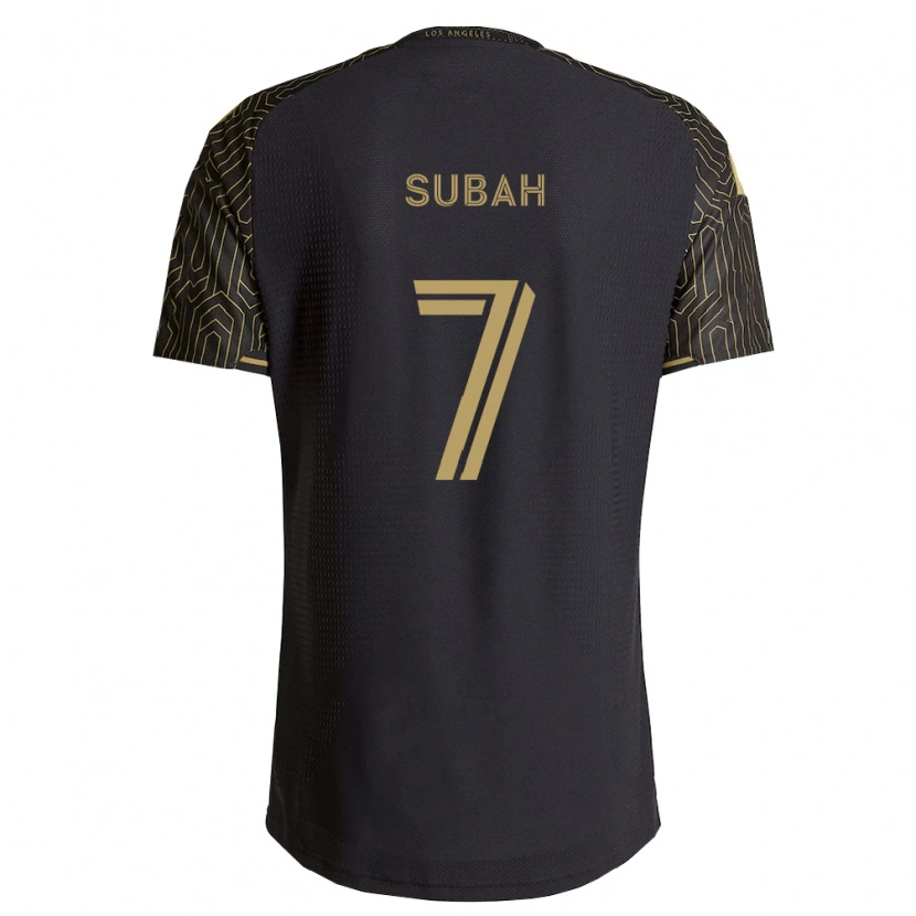 Danxen Niño Camiseta Yekeson Subah #7 Marrón Negro 1ª Equipación 2026/27 La Camisa