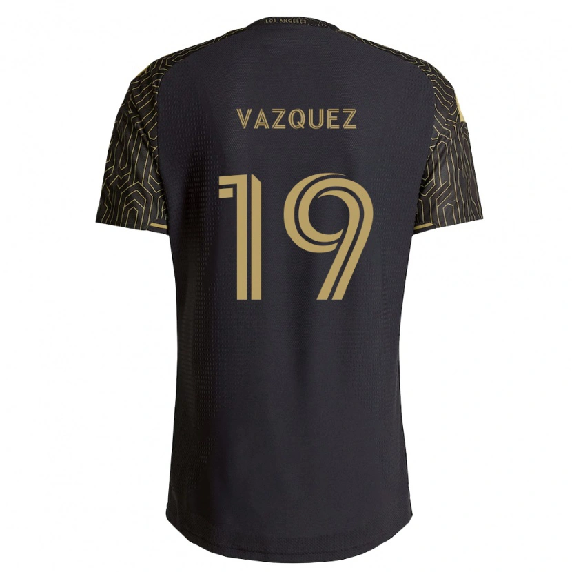 Danxen Niño Camiseta Favian Vazquez #19 Marrón Negro 1ª Equipación 2026/27 La Camisa