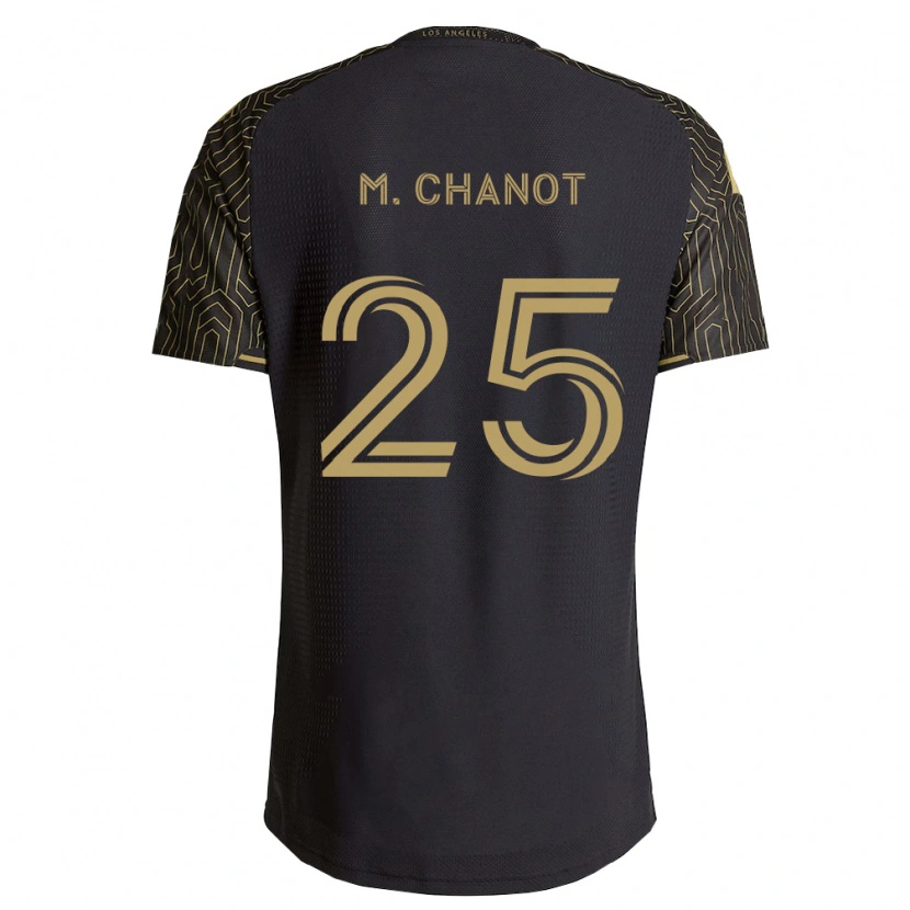 Danxen Niño Camiseta Maxime Chanot #25 Marrón Negro 1ª Equipación 2026/27 La Camisa