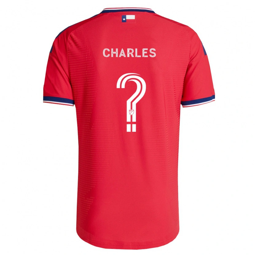Danxen Niño Camiseta Ian Charles #0 Rojo Azul Blanco 1ª Equipación 2026/27 La Camisa