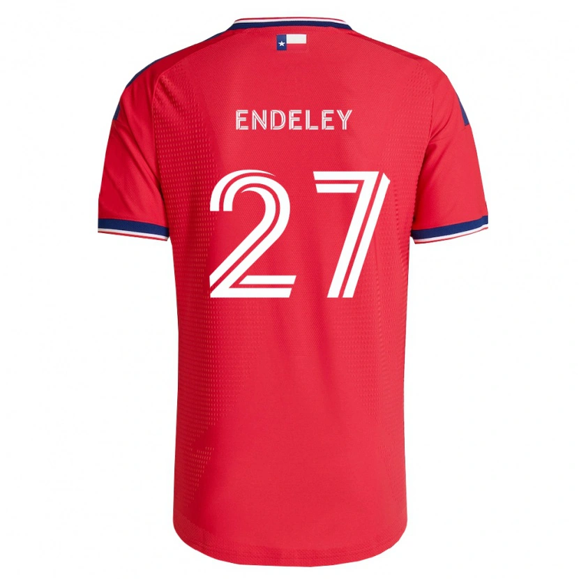 Danxen Niño Camiseta Herbert Endeley #27 Rojo Azul Blanco 1ª Equipación 2026/27 La Camisa