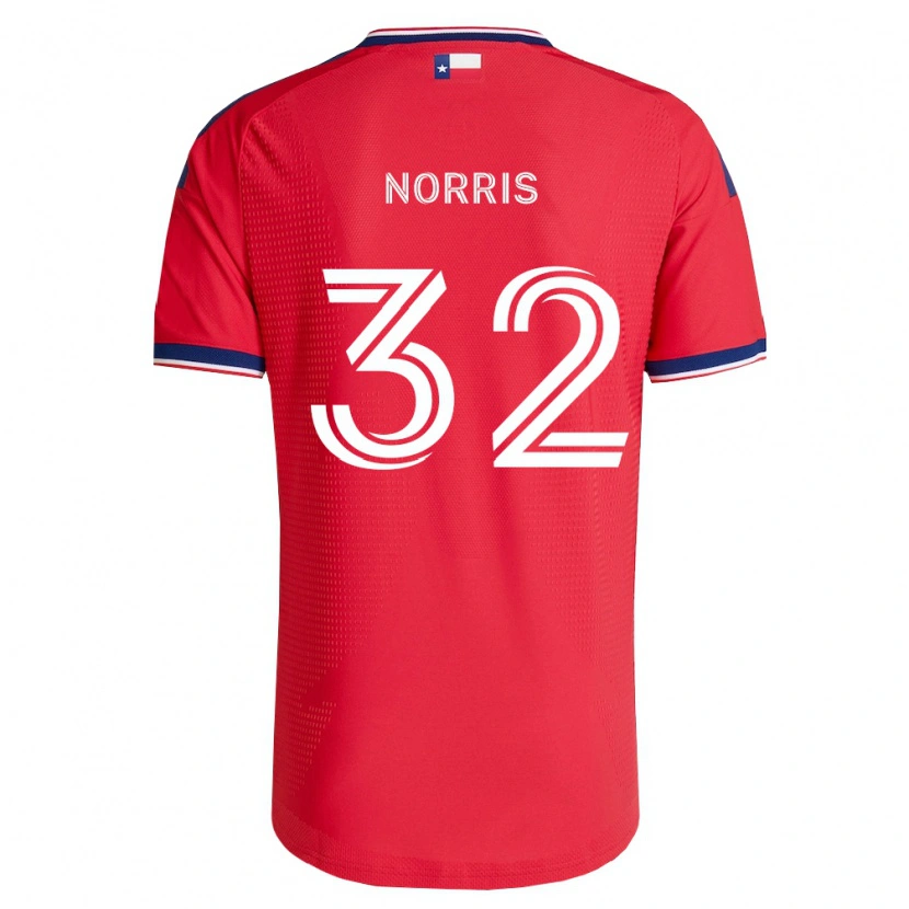 Danxen Niño Camiseta Nolan Norris #32 Rojo Azul Blanco 1ª Equipación 2026/27 La Camisa