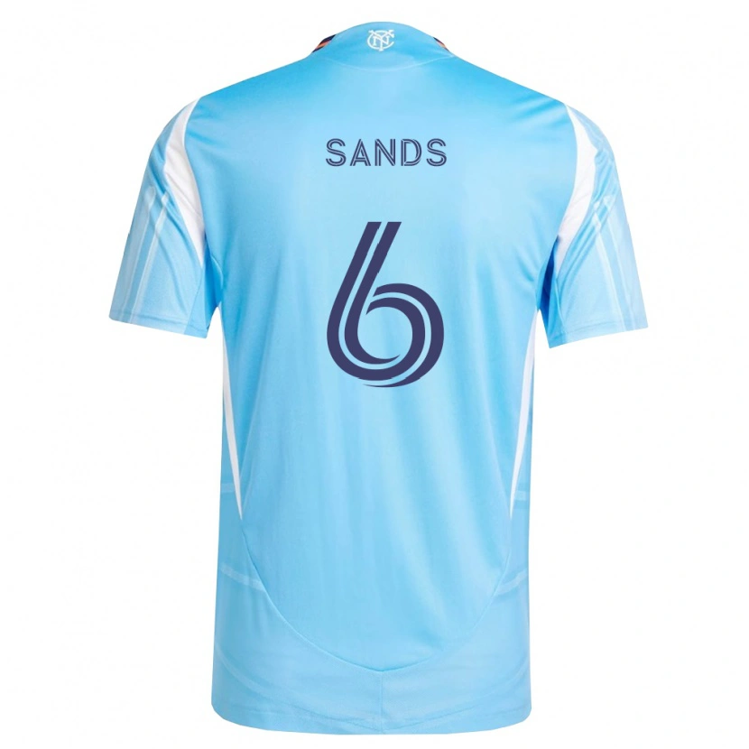 Danxen Niño Camiseta James Sands #6 Azul Cielo Blanco 1ª Equipación 2026/27 La Camisa