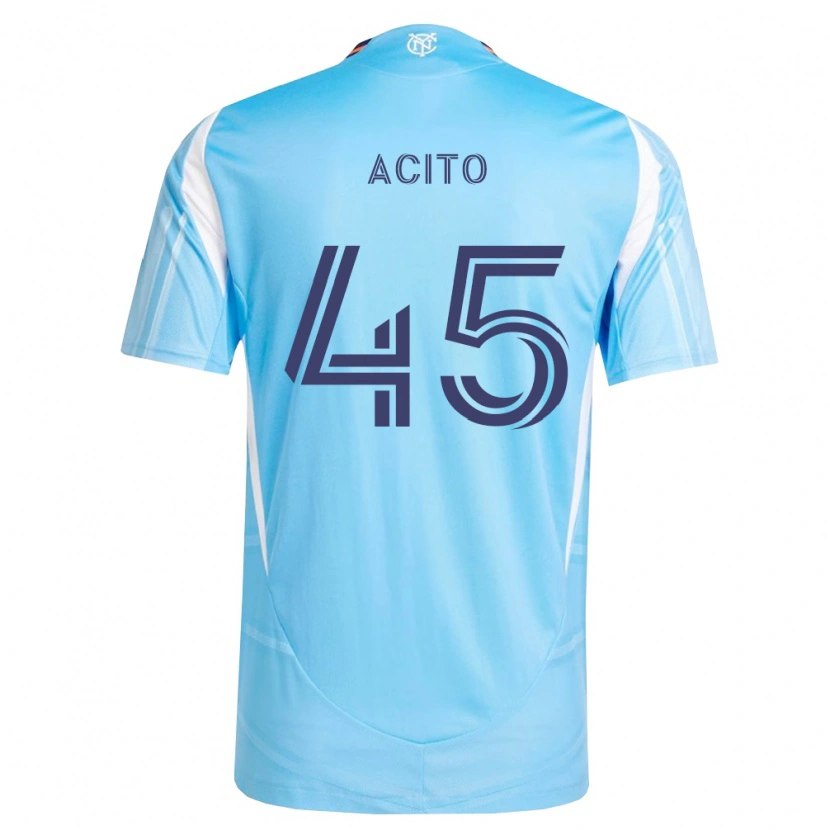 Danxen Niño Camiseta Kamran Acito #45 Azul Cielo Blanco 1ª Equipación 2026/27 La Camisa