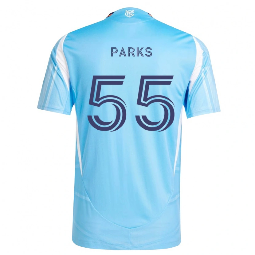 Danxen Niño Camiseta Keaton Parks #55 Azul Cielo Blanco 1ª Equipación 2026/27 La Camisa