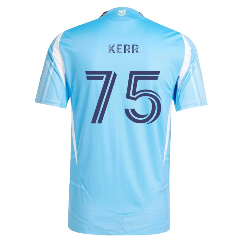 Danxen Niño Camiseta Drew Kerr #75 Azul Cielo Blanco 1ª Equipación 2026/27 La Camisa